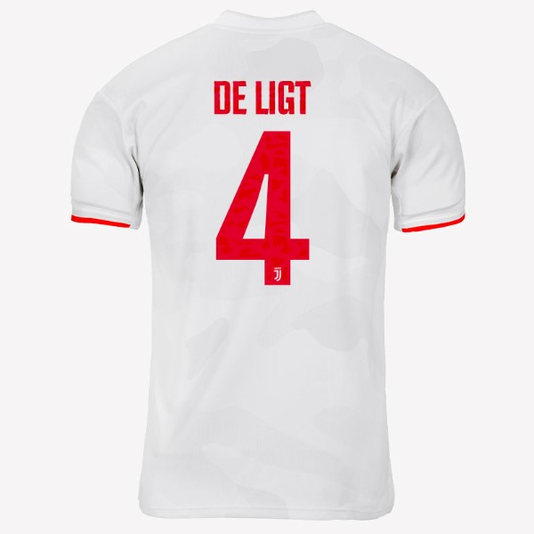 Camiseta Juventus NO.4 De Ligt Segunda equipación 2019-2020 Gris Blanco